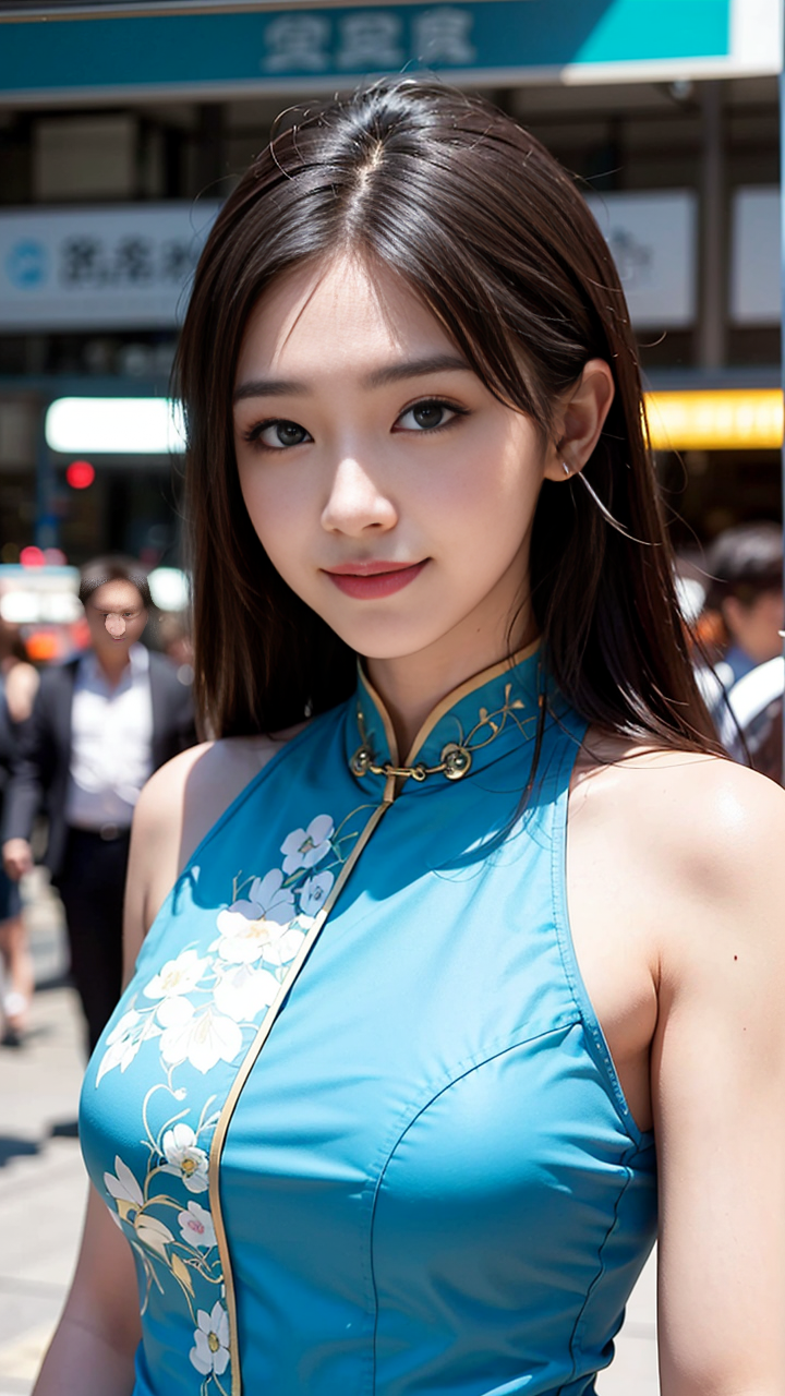 李艺彤的身材被低估了,她穿着一条开衩吊带裙亮相